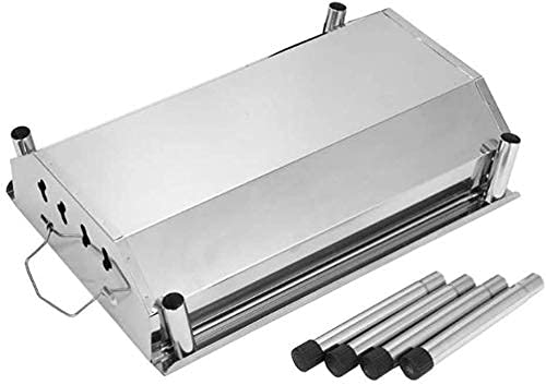 bbq grill, Barbecue Grill Barbecue Charcoal Grill Stainless Steel Portable BBQ Tool Kits for Outdoor Cooking Camping Hiking Picnic Patio Smokers