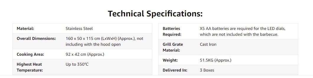 CosmoGrill Platinum Stainless Steel 8 Burner 6+2 Gas Barbecue Grill for Outdoor Use, Premium Garden Gas BBQ with Spacious Cooking Surface