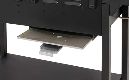 CosmoGrill Hybrid 4 Burner Barbecue DUO Dual Fuel BBQ 3+1 Gas Grill & Charcoal Smoker BBQ Grill, Built-in Thermometer, Warming Rack, Outdoor Portable Large Coal Barbecue for Home Garden Party Cooking