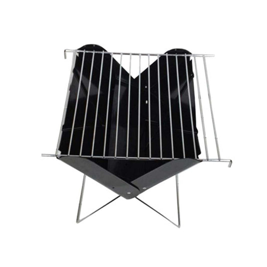 SGSHQQ Barbecue Rack Foldable Iron Plate Portable Barbecue Rack Tool Barbecue Rack Outdoor Camping Equipment