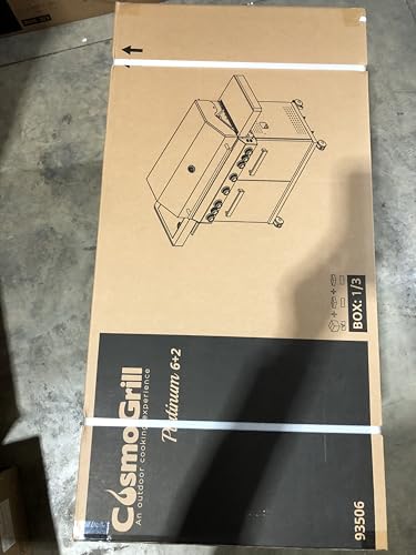 CosmoGrill Platinum Stainless Steel 8 Burner 6+2 Gas BBQ Grill with Waterproof Cover, High-Performance Outdoor Barbecue for Garden Cooking