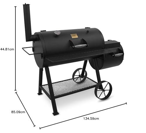 Char-Broil 140 755 Oklahoma Joe’s® Highland Smoker, Black Finish.,145 x 85 x 135 cm