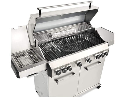 CosmoGrill Platinum Stainless Steel 8 Burner 6+2 Gas BBQ Grill with Waterproof Cover, High-Performance Outdoor Barbecue for Garden Cooking