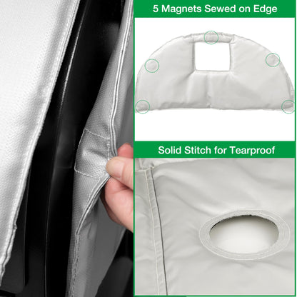 Grill Thermal Insulation Blanket for Traeger Pro Series 34 Texas Smoker Insulated Cover Insulator BAC628 Replacement Parts Winter Cooking Smoking BBQ Grilling Accessory