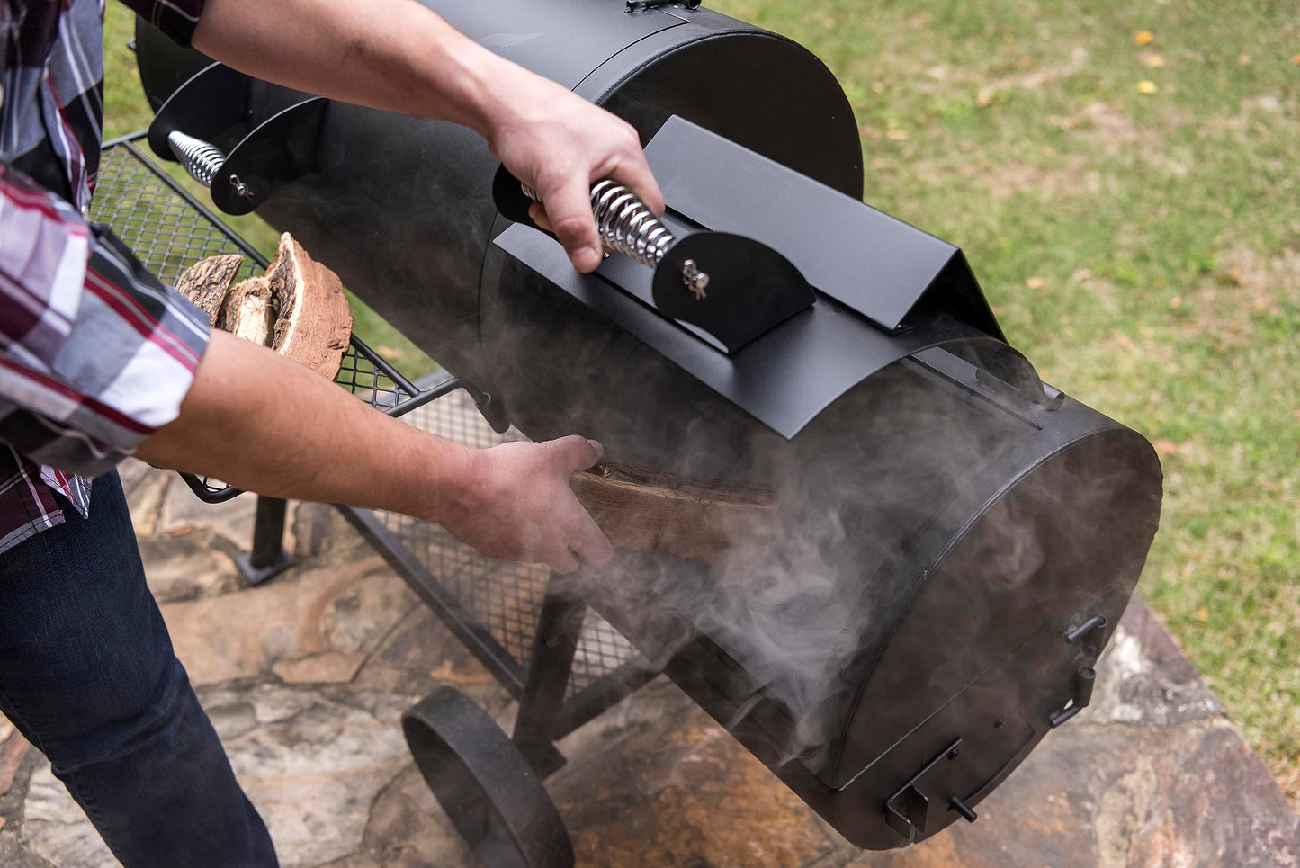 Char-Broil 140 755 Oklahoma Joe’s® Highland Smoker, Black Finish.,145 x 85 x 135 cm