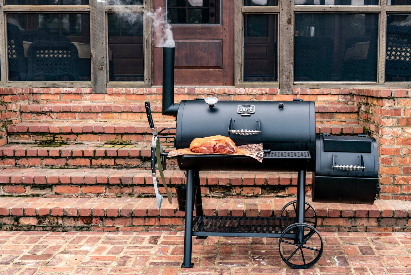 Char-Broil 140 755 Oklahoma Joe’s® Highland Smoker, Black Finish.,145 x 85 x 135 cm